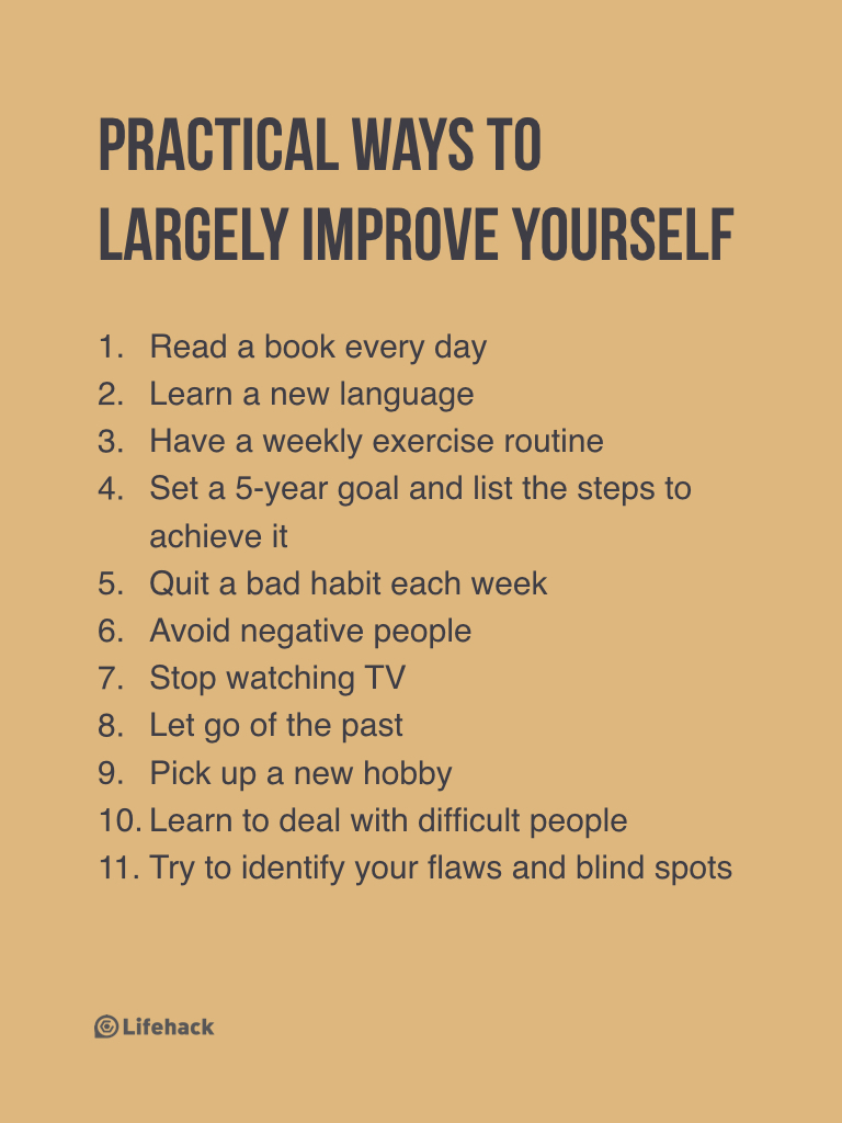 Ways To Improve Yourself Quickly Next Level Life